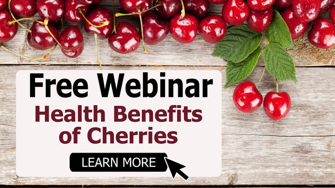 Curious about the health benefits of cherries? 🍒 We've got the answers in our webinar replay!!